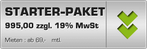Starter-Paket 995,- excl. MwSt